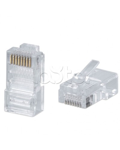 Коннектор RJ-45 под витую пару, категория 5e, универсальный (для одножильного и многожильного кабеля) Cabeus 8P8C в Йошкар-Оле Коннекторы и разъемы Pintop.ru