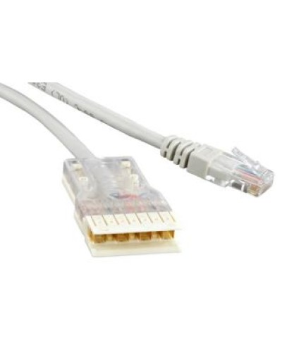 Патч-корд 110 тип-RJ45, 1 пара (1 м) Hyperline PC-110-RJ45-1P-CX-1M-LSZH-GY в Йошкар-Оле Патчкорды (медные) Pintop.ru
