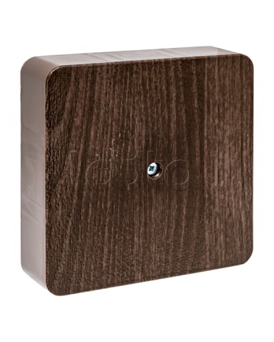 Коробка разветвительная KMP-030-032 (100х100х28) тёмное дерево EKF PROxima (plc-kmr-030-032-t) в Йошкар-Оле Распределительные коробки Pintop.ru