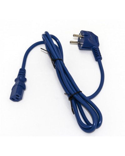 Кабель питания компьютера Hyperline PWC-IEC13-SHM-3.0-BL в Йошкар-Оле Патч-корды и пигтейлы Pintop.ru