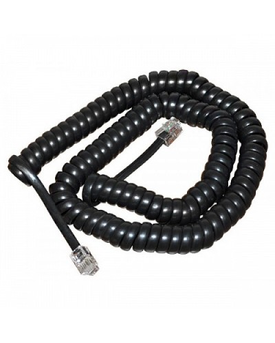 Шнур витой трубочный телефонный чёрный 2 м (10шт/уп) REXANT 18-2023 в Йошкар-Оле Дополнительное оборудование для сетей Pintop.ru