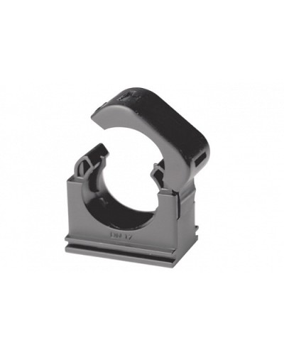 Держатель с крышкой DN 17 мм, полиамид, цвет чёрный (PASW17N) в Йошкар-Оле Держатели, клипсы, скобы Pintop.ru