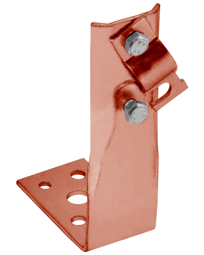 Держатель проводника круглого 6-10мм винтовой угловой h=150мм медь IEK (ZDP87-50-1-16-150) в Йошкар-Оле Крепеж Pintop.ru