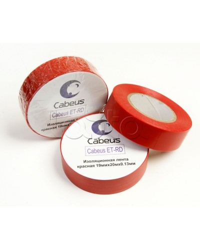 Лента изоляционная (красная) Cabeus ET-RD в Йошкар-Оле Аксессуары для кабель-канала Pintop.ru