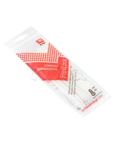 Хомут P6.6 стандартный (б), 2.5x160 (100шт) FlexLock PROxima EKF (plc-fl-ctsw-2.5x160) в Йошкар-Оле Стяжки-хомуты Pintop.ru