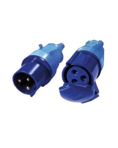 Вилка IEC 309 однофазная 32A, 250V, разборная, синяя LANMASTER (LAN-IEC-309-32A1P/M) в Йошкар-Оле Проходные адаптеры и розетки оптические Pintop.ru