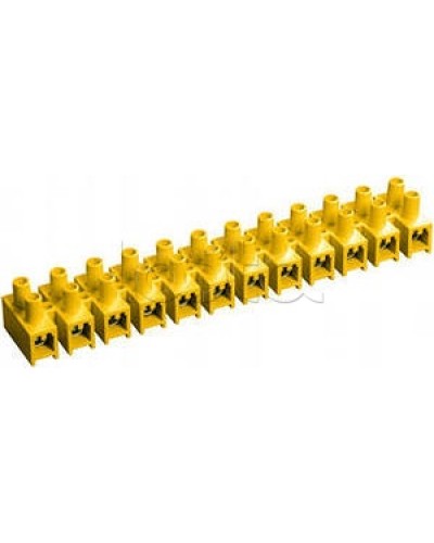 Зажим винтовой ЗВИ-5 н/г 1,5-4мм2 (12пар) желтый IEK UZV7-005-04 в Йошкар-Оле Клеммные колодки Pintop.ru