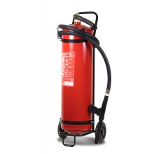 Огнетушитель ПОЖТЕХНИКА ОП-50(з) МИГ Е (10А, 233В-3, С, Е) на тележке с перекр.стволом