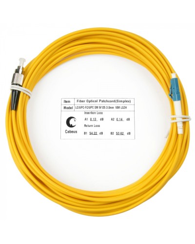 Шнур оптический simplex LC-FC 9/125 sm 10м LSZH Cabeus FOP(s)-9-LC-FC-10m в Йошкар-Оле Патч-корды оптические Pintop.ru