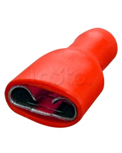 Клемма плоская полностью изолированная 0.5-1.5 мм² (КППИ гнездо - 6.6мм) (100шт/уп) REXANT 08-0612 в Йошкар-Оле Клеммные колодки Pintop.ru