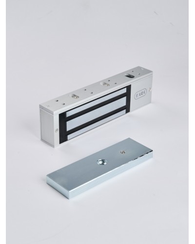 R-Lock RL-EM500-L0S - Электромагнитный замкок, 500кг, DC12/24B, цвет серебристый сатинированный алюминий RAL 7047 в Йошкар-Оле Электромагнитные замки Pintop.ru