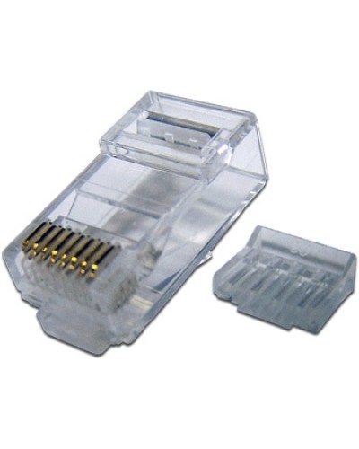 Коннектор RJ45 UTP 8P8C, cat.6, со вставкой TWT TWT-PL45-8P8C-6V в Йошкар-Оле Коннекторы Pintop.ru