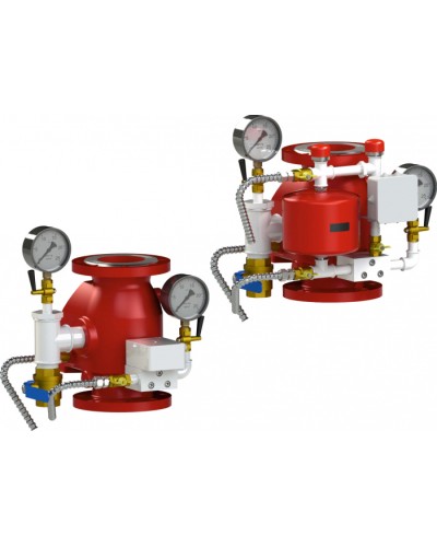 Узел управления спринклерный водозаполенный Спецавтоматика УУ-С80/1,6В-ВФ.О4-01 Прямоточный-80 (с камерой задержки) в Йошкар-Оле Устройства пуска водяного пожаротушения Pintop.ru