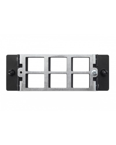 Планка Q-SLOT 6 × Keystone UTP/FTP Eurolan (27M-00-00-06BL) в Йошкар-Оле Патч панель Pintop.ru