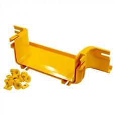 Боковой отвод на оптический лоток 360 мм, монтаж без соединителей, желтый LANMASTER (LAN-OT360-UT/NC)