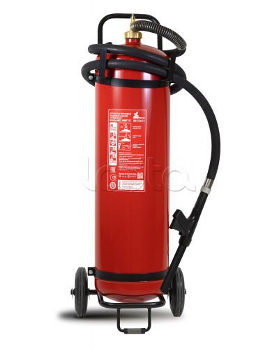 Огнетушитель ПОЖТЕХНИКА ОП-50(з) МИГ на тележке с перекрывным стволом, (баллон 62,5л., ОТВ-50кг) в Йошкар-Оле Огнетушители Pintop.ru