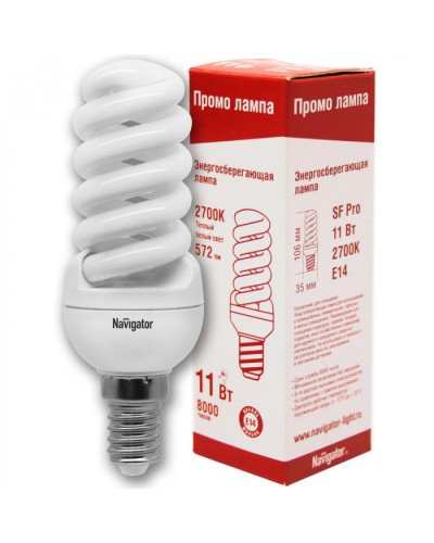 Лампа Navigator 94 098 NCLP-SF-11-827-E14 xxx в Йошкар-Оле Источники света(Лампы) Pintop.ru