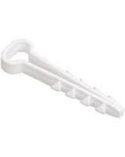 Дюбель-хомут 5-10 белый, прямоугольный (100шт/уп) PROCONNECT 07-4611 в Йошкар-Оле Стяжки-хомуты Pintop.ru