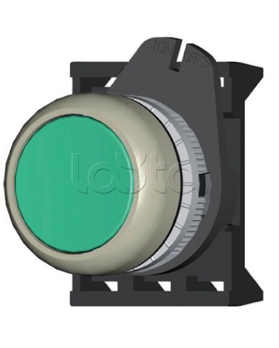 Кнопка плоская прозрачная с фиксацией, зеленая DKC ABDLM2 в Йошкар-Оле Аксессуары для стоек и шкафов Pintop.ru