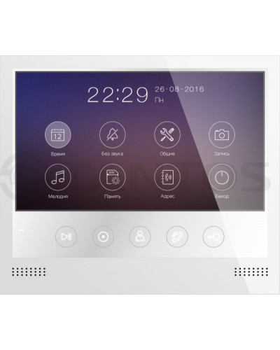 Монитор цветного видеодомофона формата AHD с сенсорными кнопками и возможностью записи фото или видео по вызову на microSD карту Tantos Selina HD M в Йошкар-Оле Абонентские видеоустройства Pintop.ru