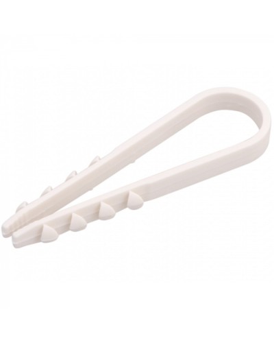 Дюбель-хомут 5-10, белый (100шт/уп) REXANT 07-4501 в Йошкар-Оле Стяжки-хомуты Pintop.ru