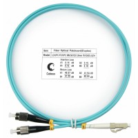 Шнур оптичесикй duplex LC-FC 50/125 MM OM3 1 м LSZH Cabeus FOP-50-LC-FC-1M