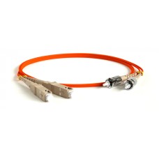 Патч-корд волоконно-оптический Hyperline FC-D2-62-FC/PR-ST/PR-H-1M-LSZH-OR