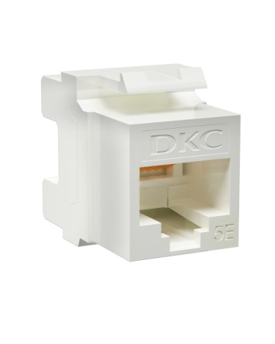 Модуль Keystone RJ45 CAT5E неэкранированный, 180 градусов, белый (форм-фактор A10) DKC RNK5EU180WH в Йошкар-Оле Модули Keystone Pintop.ru