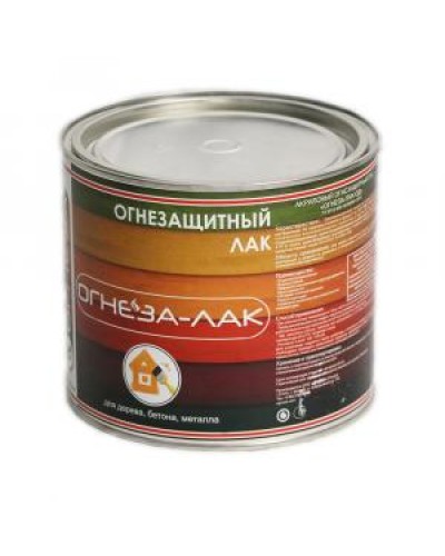 Лак огнезащитный акриловый Огнеза «ОГНЕЗА-ЛАК-ОД» для древесины и материалов изнеё, матовый, бесцветный, ведро 2,4л.(1,8 кг.) в Йошкар-Оле Огнезащитные краски Pintop.ru