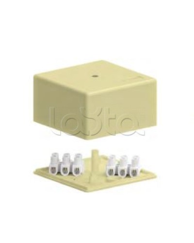 SD3 Коробка распределительная для о/п, 75х75х40мм без галогена (белый) Экопласт (72932HF) в Йошкар-Оле Распределительные коробки Pintop.ru