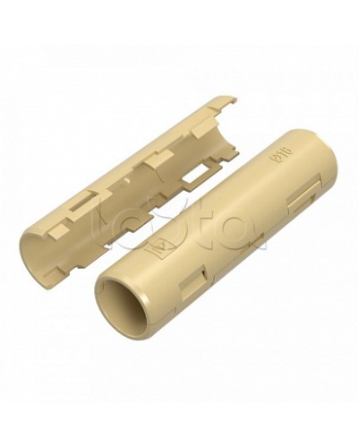 Муфта разборная d16 мм сосна (100шт/1200шт уп/кор) Промрукав (PR13.0425) в Йошкар-Оле Повороты, муфты, тройники Pintop.ru