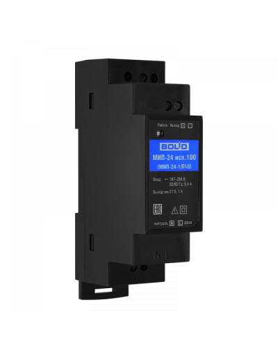 Модуль источника питания Болид МИП-24 исп.100 (МИП-24-1/П10) в Йошкар-Оле Охранно-пожарное оборудование Pintop.ru