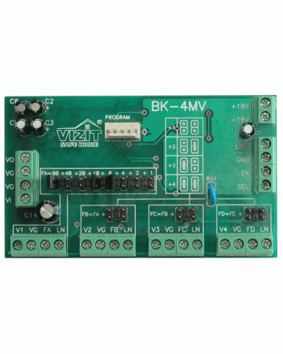 Плата печатнаяв сборе Vizit ЗИП БК-4МVE в Йошкар-Оле Аксессуары для многоабонентных систем Pintop.ru