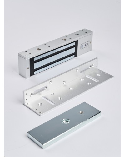 R-Lock RL-EML350-L0S - Электромагнитный замкок, 350кг, DC12/24B, цвет серебристый сатинированный алюминий RAL 7047 в Йошкар-Оле Электромагнитные замки Pintop.ru