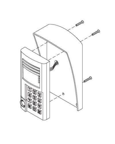 Комплект монтажный для блоков вызова БВД-SM100х, БВД-341х, БВД-402х, БВД-404х Vizit МК-341 в Йошкар-Оле Аксессуары для многоабонентных систем Pintop.ru