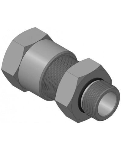 Кабельный ввод для бронированного кабеля с уплотнением внутренней оболочки кабеля резьбой G3/4, внешним диаметром кабеля D=18-22 мм и проходным диаметром кабеля d=8-12 мм Спектрон КВБ-22/12-Н-G3/4 в Йошкар-Оле Аксессуары для кабель-канала Pintop.ru