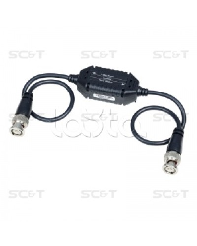 Изолятор коаксиального кабеля (AHD/CVI/TVI) для защиты от искажений по земле SC&T GL001HDP в Йошкар-Оле Видеоусилители, Модуляторы, Делители Pintop.ru