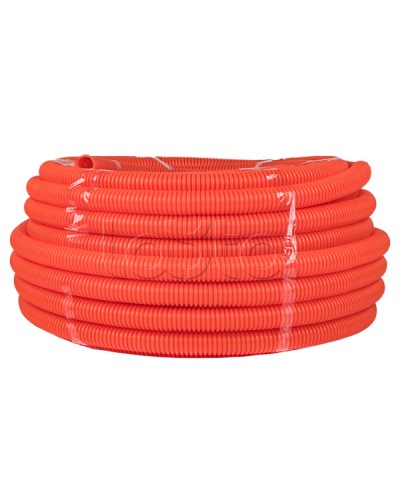 Труба гофр. ПНД с протяжкой d32 мм (50 м) оранжевая EKF-Plast (tpnd-32-o) в Йошкар-Оле Труба гофрированная Pintop.ru