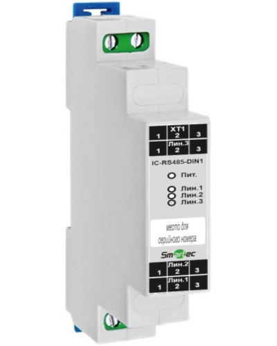Преобразователь протокола Smartec IC-RS485-DIN1 в Йошкар-Оле Адресная система охранно-пожарной радиоканальной сигнализации Smartec Pintop.ru