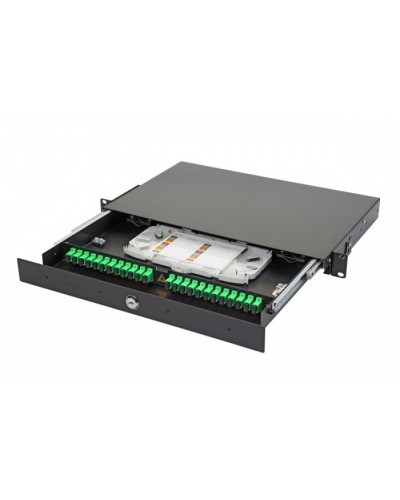 Патч-панель 19”, 1U Eurolan 47D-24-S2-SC-24-11BL в Йошкар-Оле Кросс оптический Pintop.ru