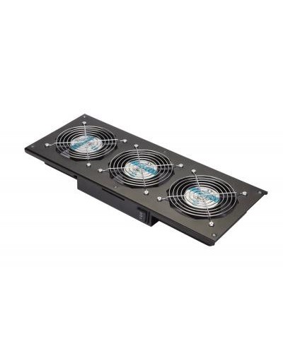 Eurolan Модуль вентиляторный потолочный, 3 вентилятора, термореле, 3 положения, черный (60A-90-11-30BL) в Йошкар-Оле Вентиляторные модули Pintop.ru