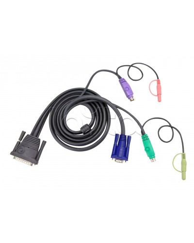 КВМ-кабель с интерфейсами передачи звука, PS/2, VGA (10м) ATEN 2L-1710P в Йошкар-Оле Видеоусилители, Модуляторы, Делители Pintop.ru