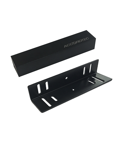 Электромагнитный влагозащищенный замок премиум-класса AccordTec ML-200K Premium Black с уголком в Йошкар-Оле Электромагнитные замки Pintop.ru