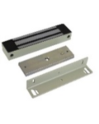 Электромагнитный замок AccordTec ML-400 K с уголком, цвет серый в Йошкар-Оле Электромагнитные замки Pintop.ru