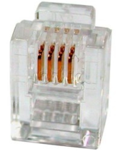 Разъем телефонный RJ11 (6P4C) Cabeus в Йошкар-Оле Коннекторы и разъемы Pintop.ru