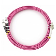 Шнур оптический duplex LC-FC 50/125 mm OM4 10м LSZH Cabeus FOP-50-OM4-LC-FC-10m