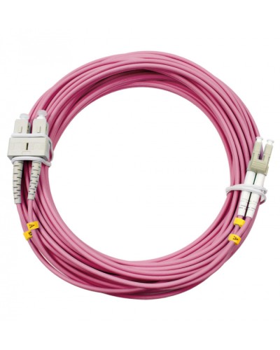 Шнур оптический duplex LC-SC 50/125 mm OM4 10м LSZH Cabeus FOP-50-OM4-LC-SC-10m в Йошкар-Оле Патч-корды оптические Pintop.ru