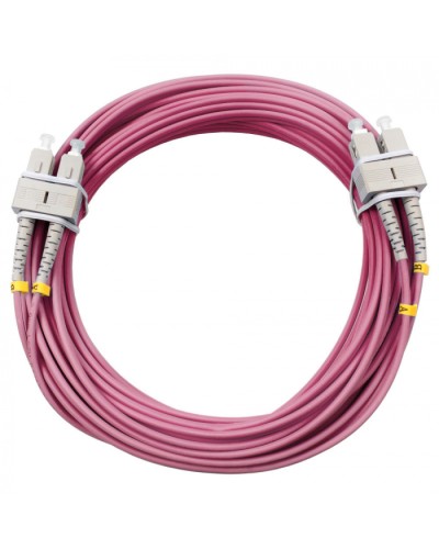 Шнур оптический duplex SC-SC 50/125 mm OM4 25м LSZH Cabeus FOP-50-OM4-SC-SC-25m в Йошкар-Оле Патч-корды оптические Pintop.ru