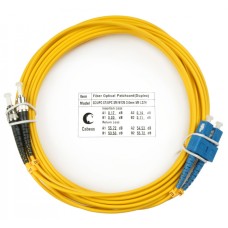 Шнур оптический duplex SC-ST 9/125 sm 15м LSZH Cabeus FOP(d)-9-SC-ST-15m