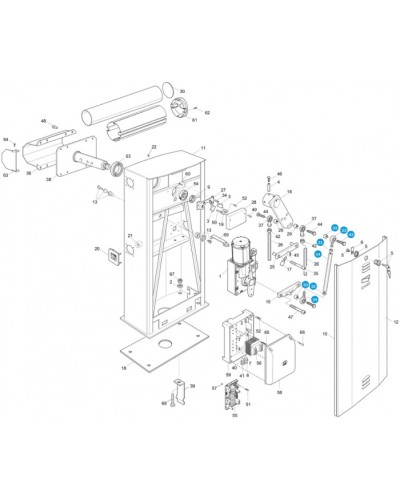 Рычаг соединительный Came 119RIG043 в Йошкар-Оле Запчасти для шлагбаумов и автоматики Pintop.ru